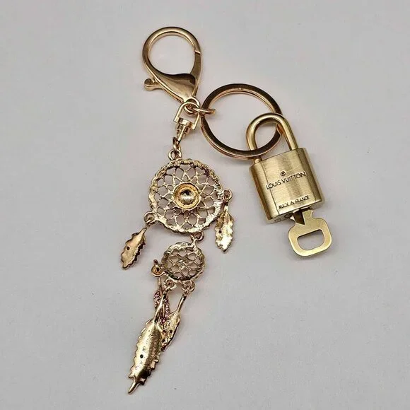 Authentic Louis Vuitton Lock & Key with unbranded Bagcharm, Keycharm, Keychain - Picture 4 of 7